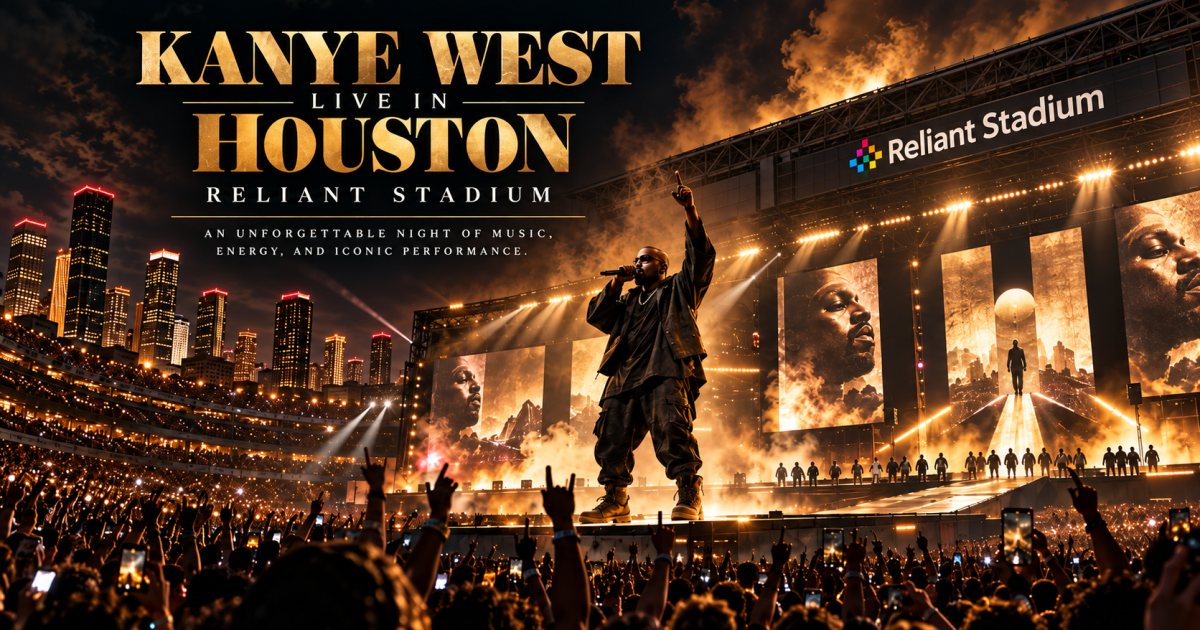 Kanye West Takes Over Houston on Halloween Night